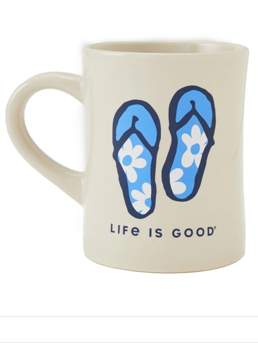 Life Is Good Flip Flop Diner Mug New